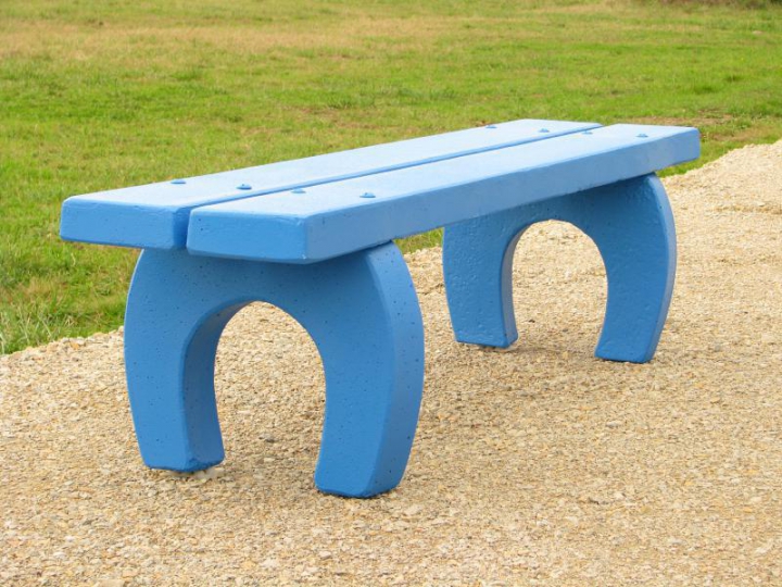 Banquette Véga Béton couleur bleu